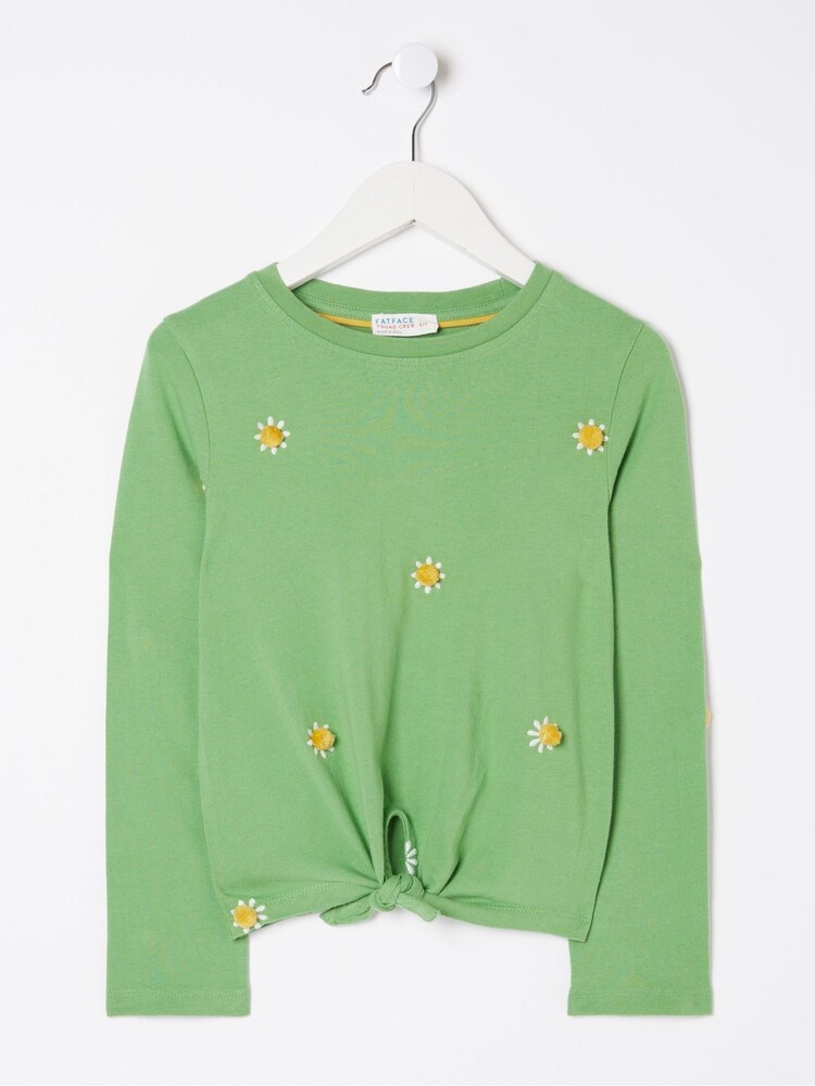 FatFace Green Flower Knot T-Shirt - Image 5 of 5
