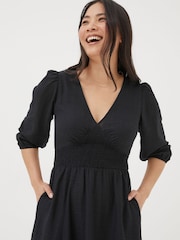 FatFace Black Rene Midi Dress - Image 5 of 7