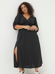 FatFace Black Rene Midi Dress - Image 6 of 7