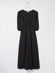 FatFace Black Rene Midi Dress - Image 7 of 7