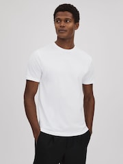 Reiss White Mikan Pack of Two Crew-Neck T-Shirts - Image 2 of 4
