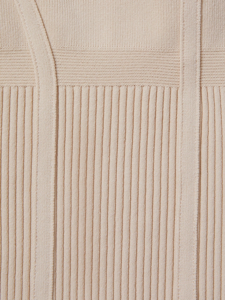 Reiss Nude Verity Ribbed Seam Detail Vest - Image 6 of 6