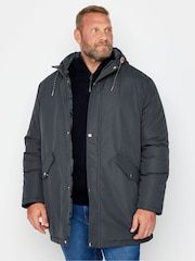 BadRhino Big & Tall Blue Long Parka Jacket - Image 2 of 4