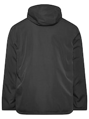BadRhino Big & Tall Black Long Parka Jacket - Image 5 of 5