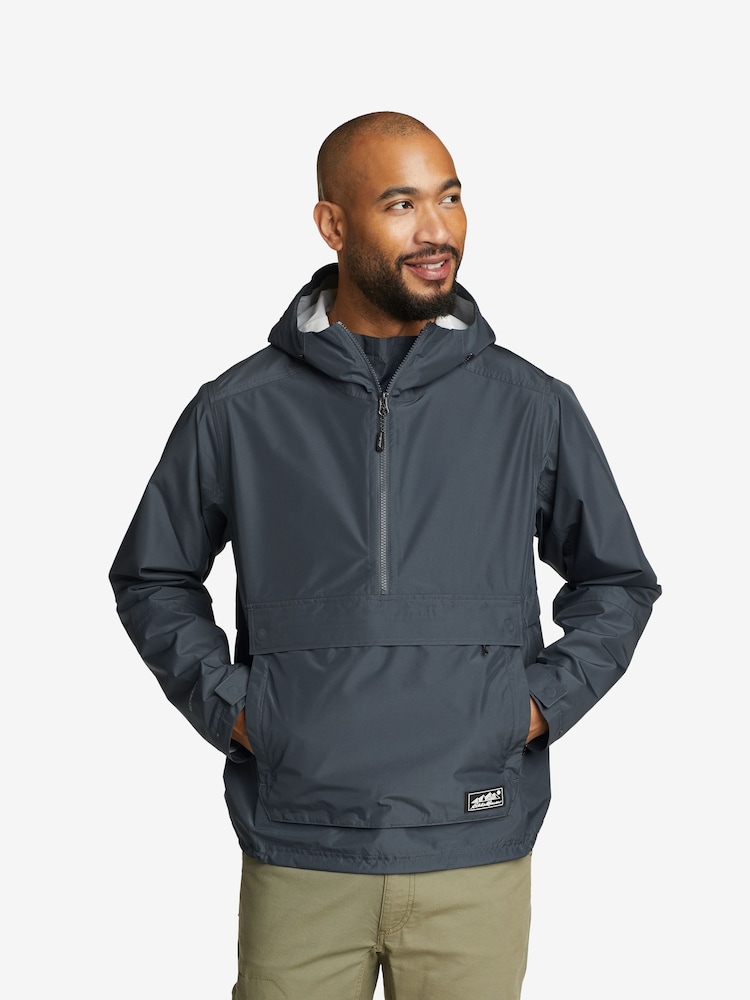 Eddie Bauer Grey Rainpac Anorak Storm Jacket - Image 1 of 7