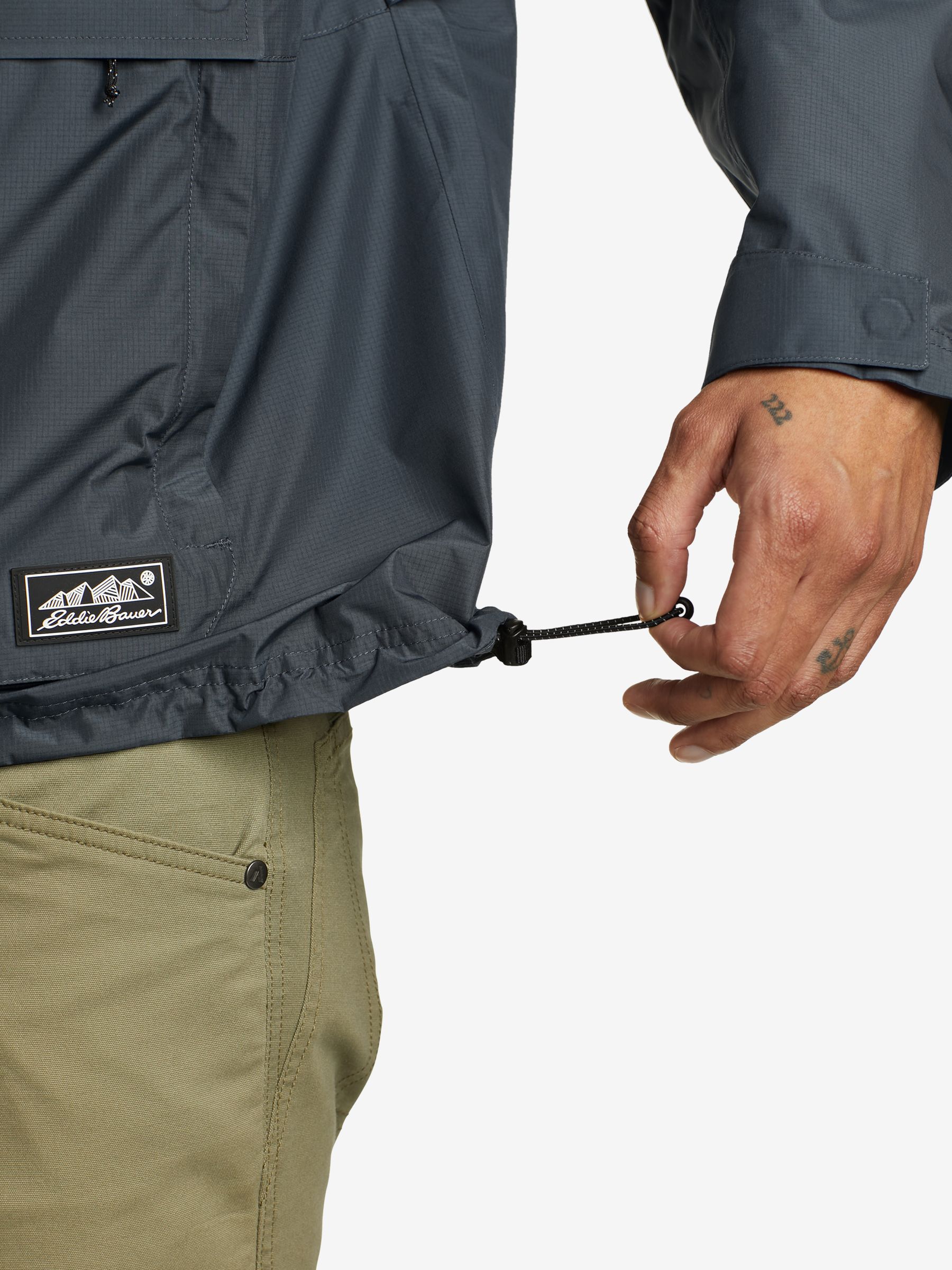 Buy Eddie Bauer Grey Rainpac Anorak Storm Jacket from Next USA