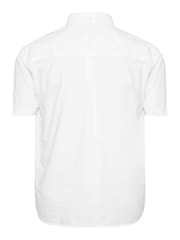 BadRhino Big & Tall White Short Sleeve 100% Cotton Oxford Shirt - Image 3 of 3