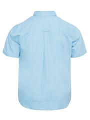 BadRhino Big & Tall Light Blue Short Sleeve 100% Cotton Oxford Shirt - Image 3 of 3