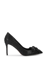 Kurt Geiger London Black Belgavia Crystal Bow DRC Black Shoes - Image 2 of 5