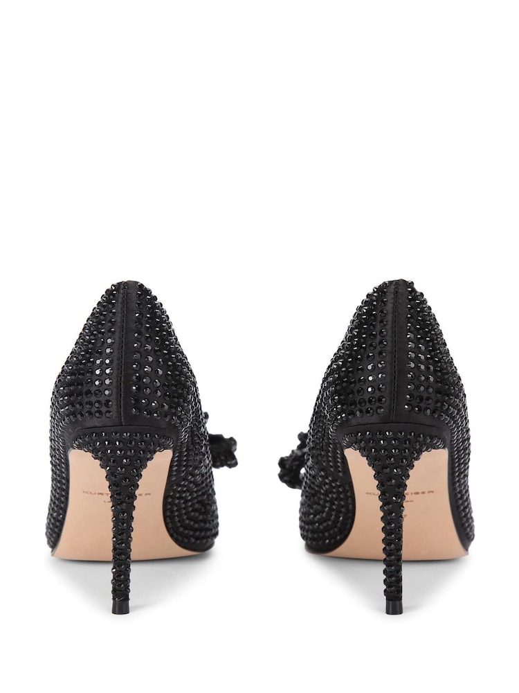 Kurt Geiger London Black Belgavia Crystal Bow DRC Black Shoes - Image 5 of 5 Kurt Geiger London Black Belgavia Crystal Bow DRC Black Shoes - Image 5 of 5