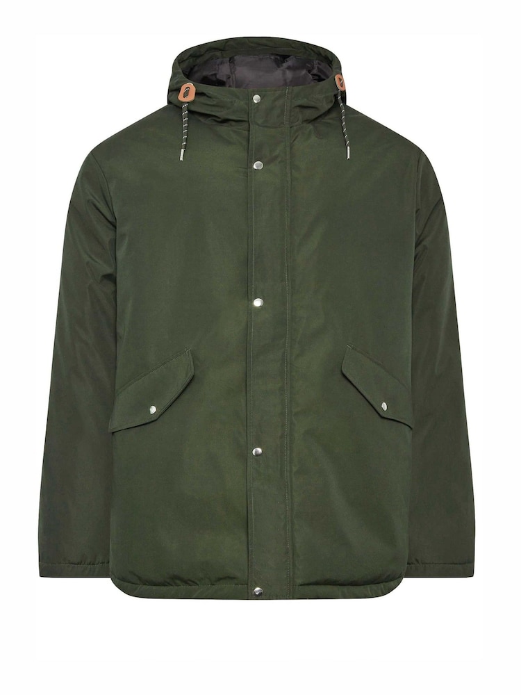 BadRhino Big & Tall Green Long Parka Jacket - Image 2 of 4