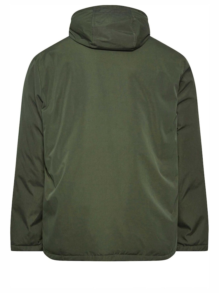 BadRhino Big & Tall Green Long Parka Jacket - Image 4 of 4