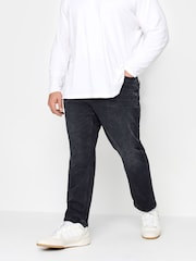 BadRhino Big & Tall Black Washed Denim Jeans - Image 1 of 4