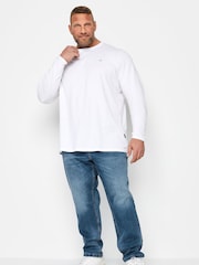 BadRhino Big & Tall Mid Blue Washed Denim Jeans - Image 2 of 4