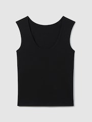 Reiss Black Courtney Scoop Neck Vest - Image 2 of 6