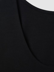 Reiss Black Courtney Scoop Neck Vest - Image 6 of 6