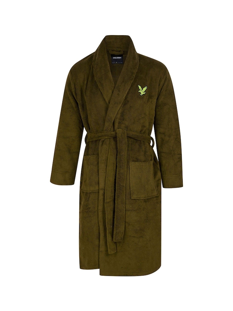 Lyle & Scott Green Jeremy Bathrobe - Image 1 of 3