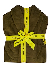 Lyle & Scott Green Jeremy Bathrobe - Image 3 of 3