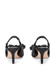 Kurt Geiger London Belgavia Bow Crystal Black Shoes - Image 4 of 5