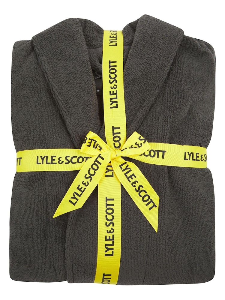 Lyle & Scott Black Lucas Bathrobe - Image 3 of 3