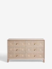 Light Grey Thalia Solid Mango Wood 6 Drawer Wide Chest of Drawers - Image 5 of 9