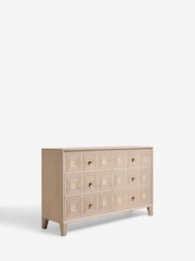 Light Grey Thalia Solid Mango Wood 6 Drawer Wide Chest of Drawers - Image 6 of 9