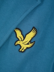 Lyle & Scott Blue 100% Cotton Enzo Hooded Bathrobe - Image 2 of 3