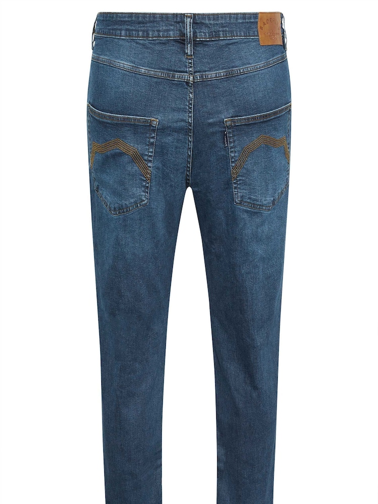 BadRhino Big & Tall Blue Mid Rise Denim Jeans - Image 4 of 4