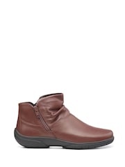Hotter Brown Wide Fit Murmur Zip-Fastening Boots - Image 1 of 4