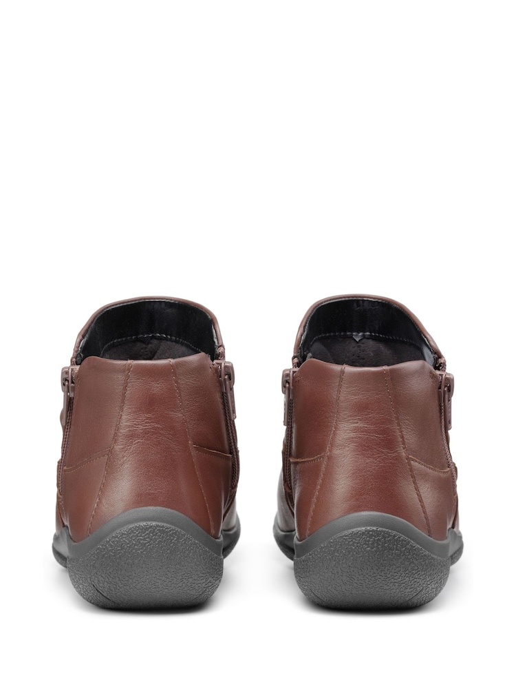 Hotter Brown Wide Fit Murmur Zip-Fastening Boots - Image 3 of 4