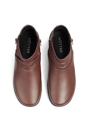 Hotter Brown Wide Fit Murmur Zip-Fastening Boots - Image 4 of 4