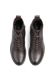 Hotter Brown Regular Fit Surrey Lace-Up/Zip Boots - Image 4 of 4