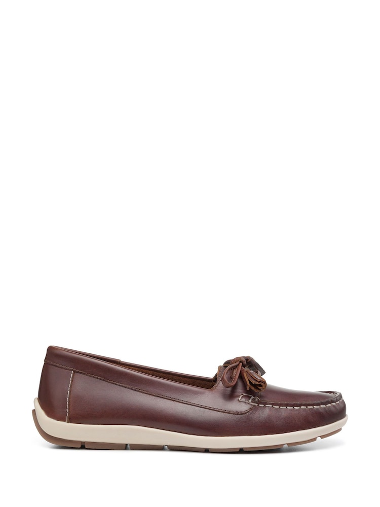 Hotter Brown Bay Slip-On Wide Fit Shoes - Image 1 of 4