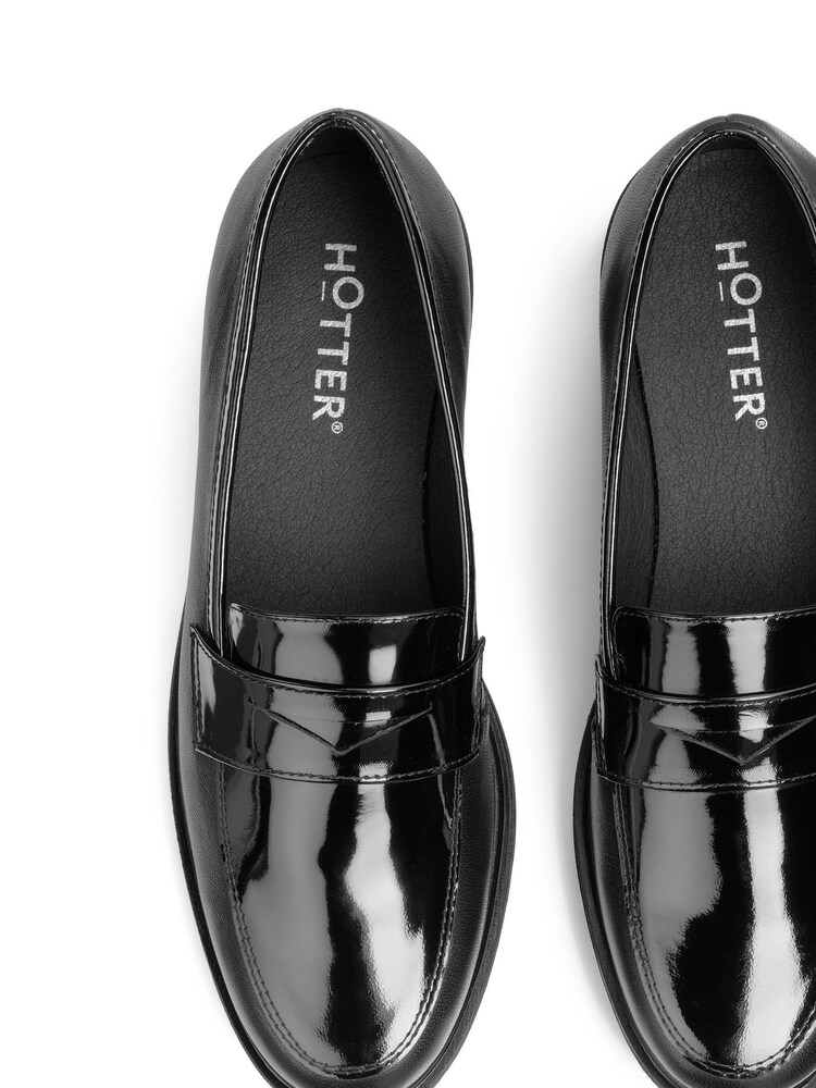Hotter Black Berkeley Slip-On Regular Fit Shoes - Image 4 of 4 Hotter Black Berkeley Slip-On Regular Fit Shoes - Image 4 of 4