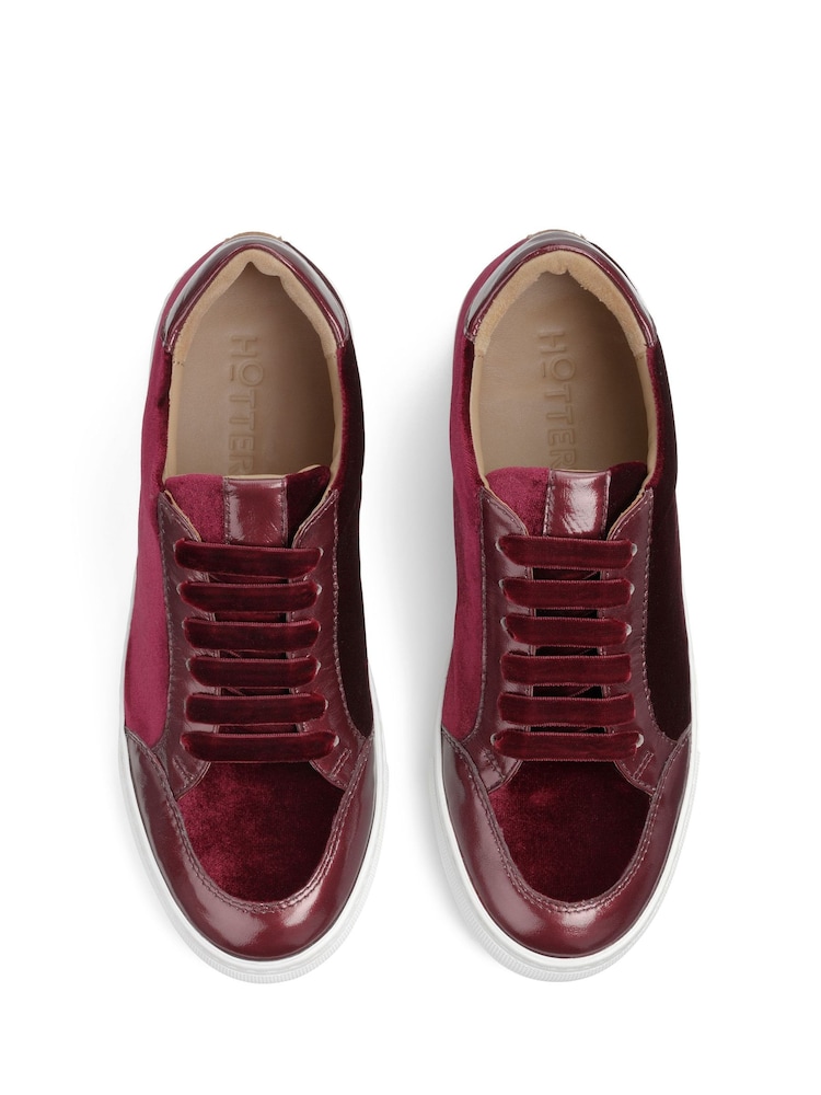 Hotter Red Sylvie Lace-Up Regular Fit Shoes - Image 4 of 4