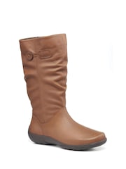Hotter Brown Derrymore II Zip Fastening X Wide Fit Boots - Image 2 of 4