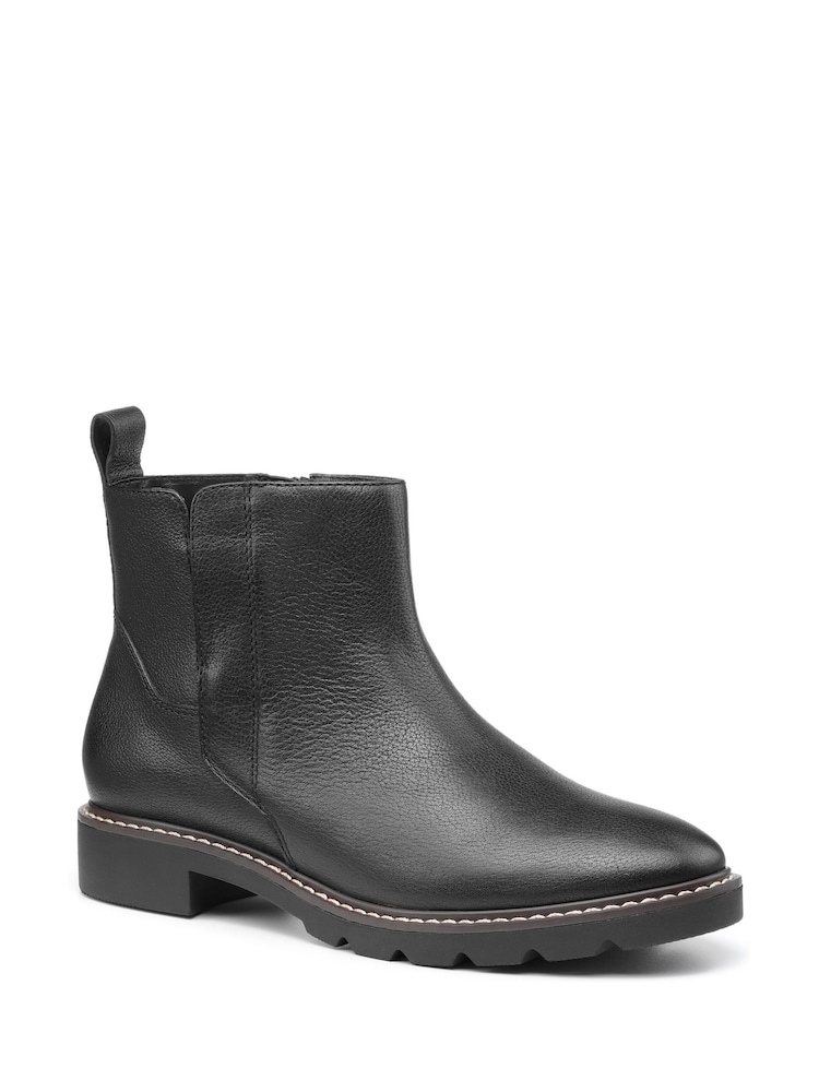 Hotter Black Arya Zip Fastening Regular Fit Boots - Image 2 of 4