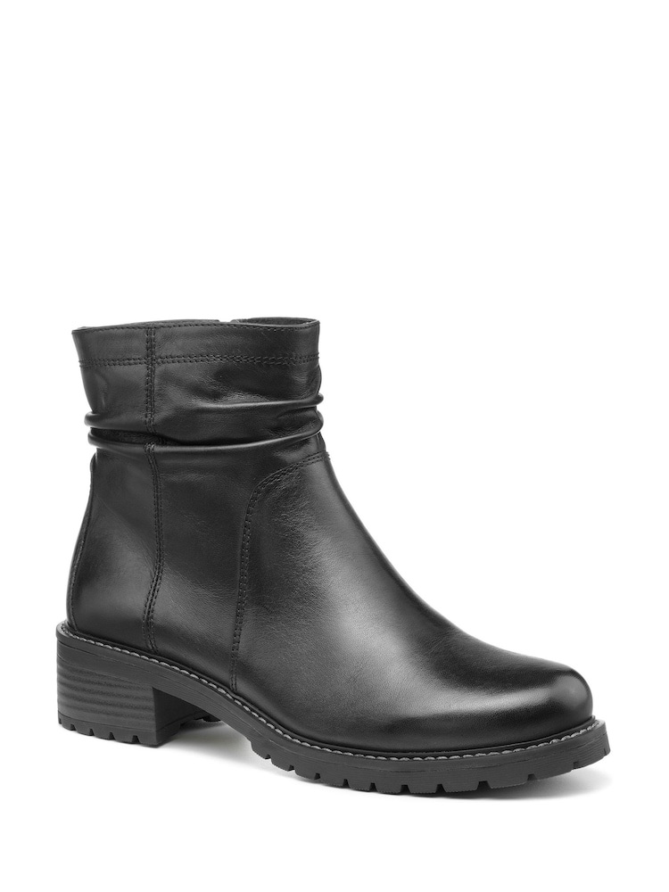 Hotter Black Brooke Zip Fastening Regular Fit Boots - Image 2 of 4