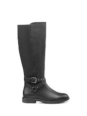 Hotter Black Regular Fit Dana Zip Fastening Boots - Image 1 of 4