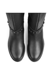 Hotter Black Regular Fit Dana Zip Fastening Boots - Image 4 of 4