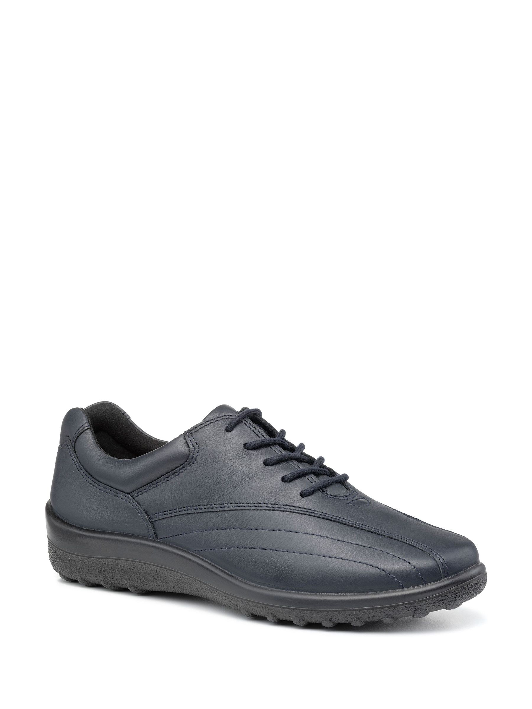 Hotter Tone II Women's Casual Bowling Shoes – Wide EE Fit, Soft Leather & Suede With Grippy Sole