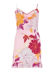Pour Moi Pink Luxe Woven Frill Detail Hidden Support Chemise - Image 2 of 3