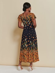 Jolie Moi Lace Floral Print Fit & Flare Maxi Dress - Bild 2 von 7