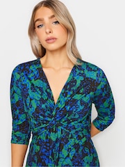 M&Co Blue Long Sleeve Twist Front Top - Image 4 of 4