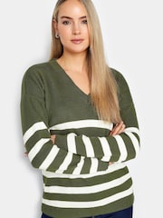 Long Tall Sally Gestreifter Polo-Pullover - Bild 1 von 4