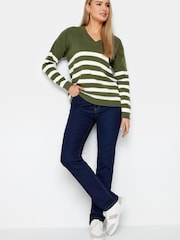 Long Tall Sally Gestreifter Polo-Pullover - Bild 3 von 4