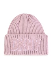 Pink - Dkny Strickmütze mit Logo - Bild 1 von 2
