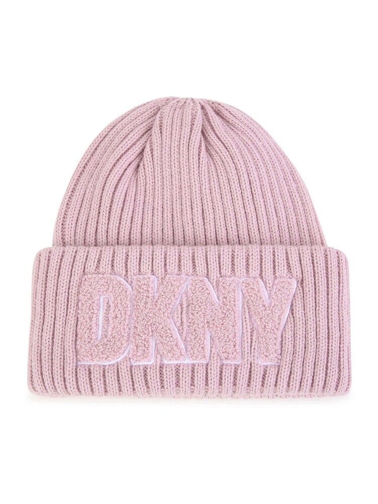 Pink - Dkny Strickmütze mit Logo - Bild 1 von 2