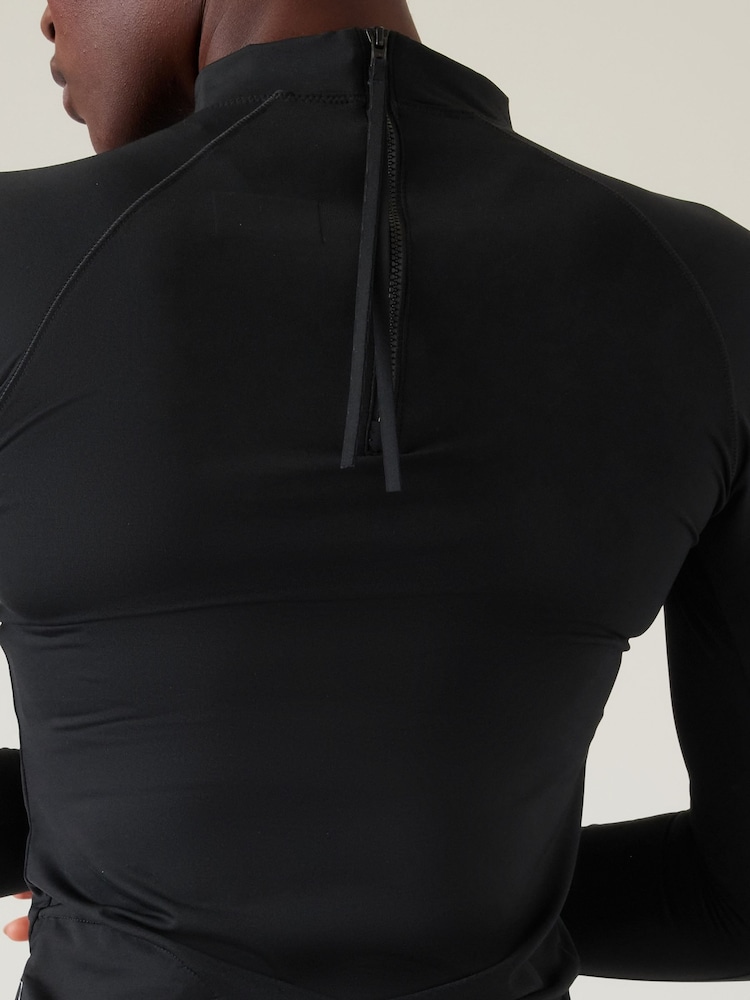 Athleta Black North Point Rash Guard - Image 3 of 3 Athleta Black North Point Rash Guard - Image 3 of 3