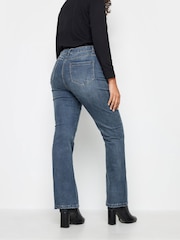 M&Co Blue Mid Wash Bootcut Jeans - Image 2 of 4
